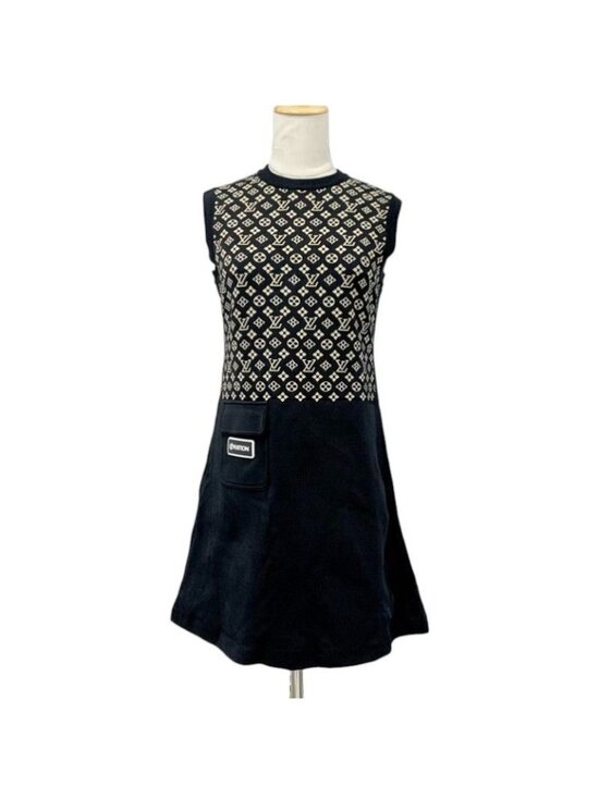 Louis Vuitton Dresses & Skirts - Louis Vuitton Dress Black Monogram Logo